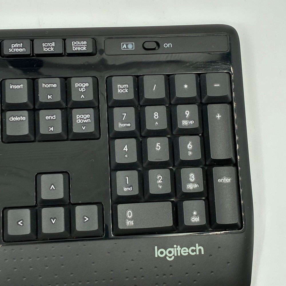 Logitech K345 Wireless Keyboard & M275 Mouse Bundle Black - Used A