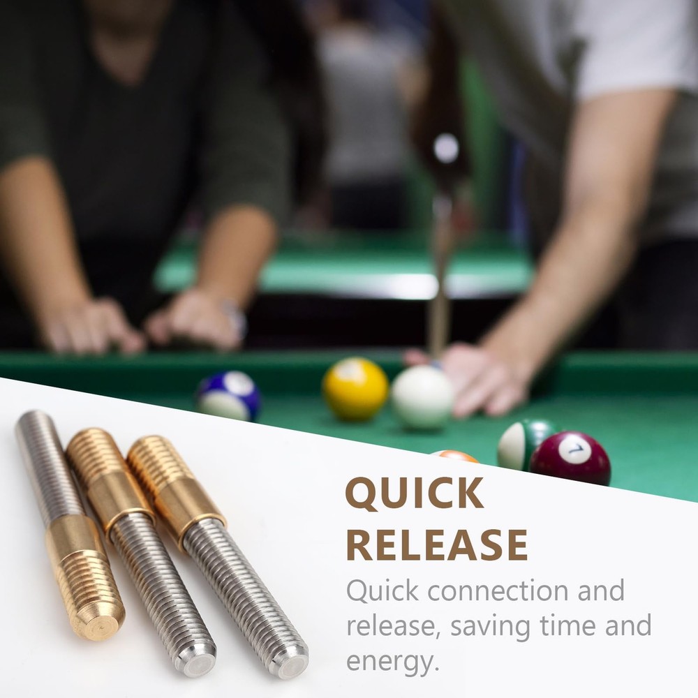 Quick Release Pool Cue Joint, 3/8 * 10 Billiard Cue Joint Quick Lock Joint fo...