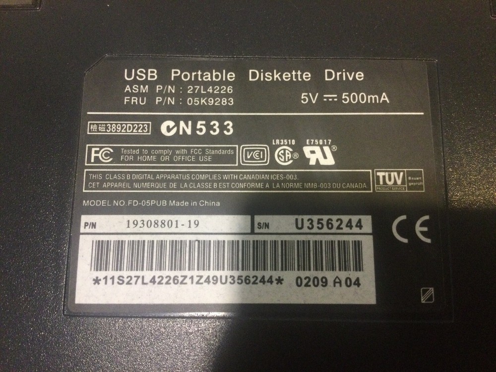 USB Portable Diskette Drive N533-Free Shipping