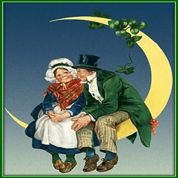 30 Custom Irish Moon Personalized Address Labels