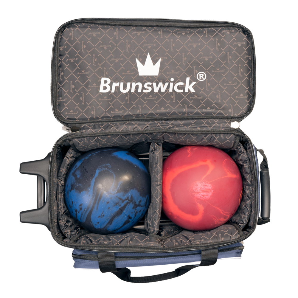 Brunswick Quest 2 Ball Roller Bowling Bag Blue