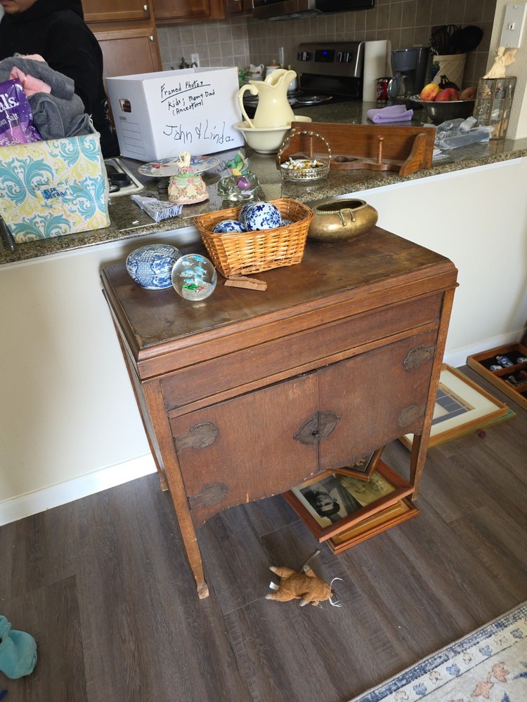 Antique Vintrola Console Cabinet