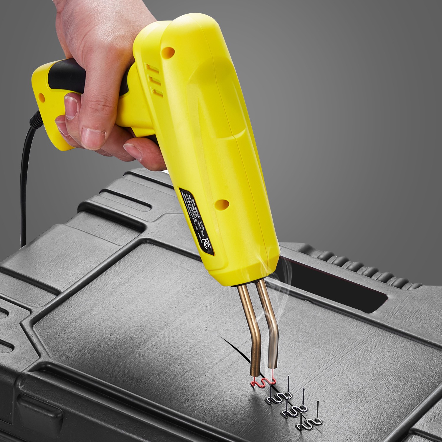 VEVOR Plastic Welder 220W Plastic Welder Gun Kit with 800 Staples & 56 Rods