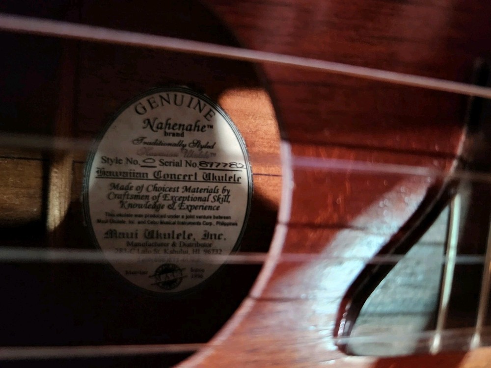 Nahenahe Concert Ukulele Maui