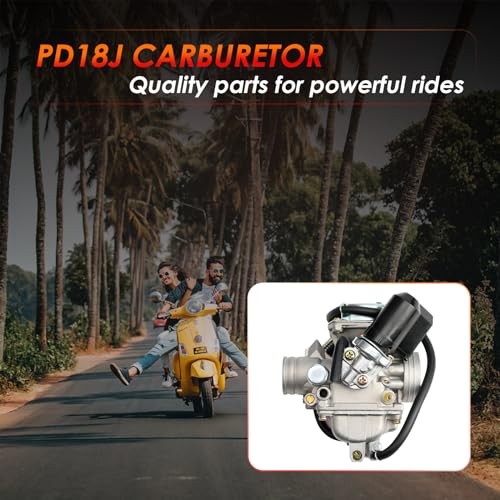 PD24J Carburetor, Compatible with 4-Stroke Engines GY6 125cc Carburetor Only