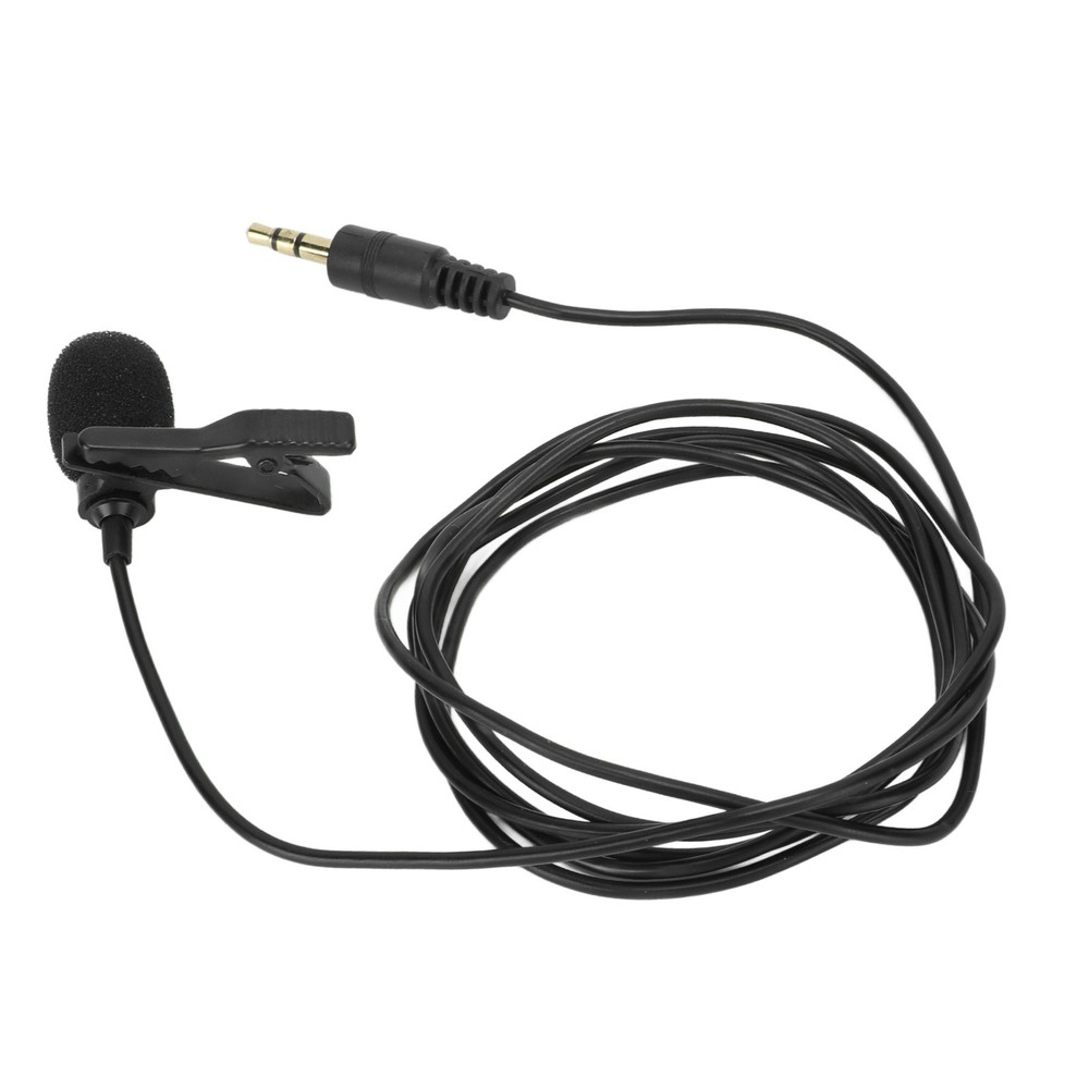Lavalier Microphone Noise Reduction Omnidirectional Clip On Mic For Interview