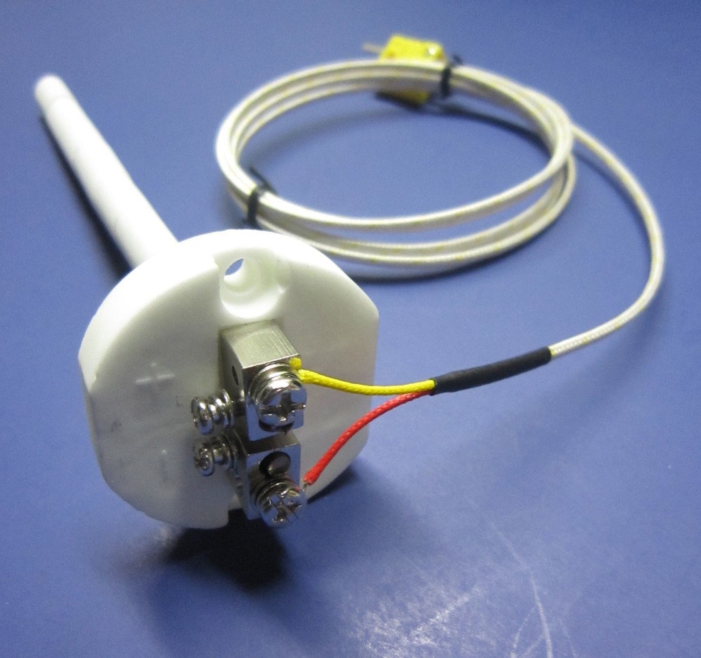 Very High Temperature k-type Thermocouple Sensor Ceramic wi mini plug cable CR6