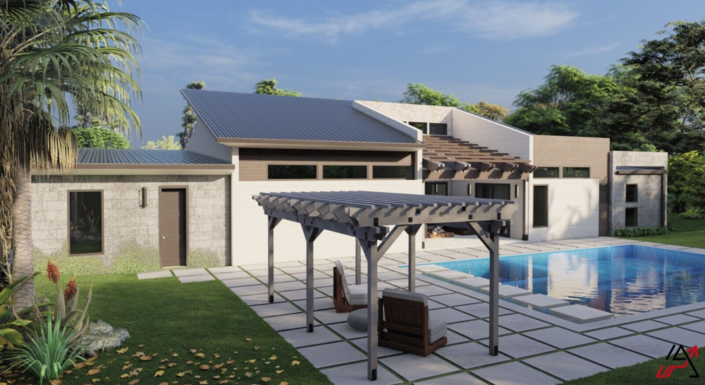 BLUEPRINTS CONTEMPORARY HOUSE PLAN ARCHUP #116