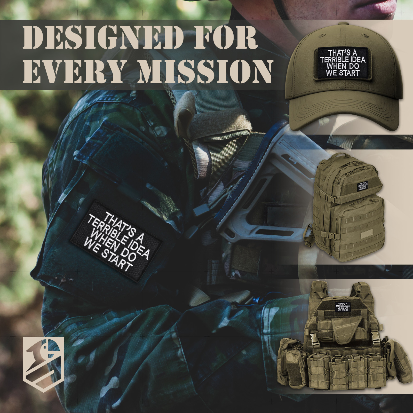 2pcs That’s a Terrible Idea When Do We Start Patch Funny Tactical Morale Patches