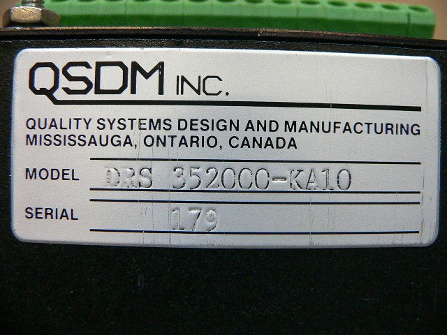 Qsdm Inc Drs-352000-Ka10 Digital Indicator Controller