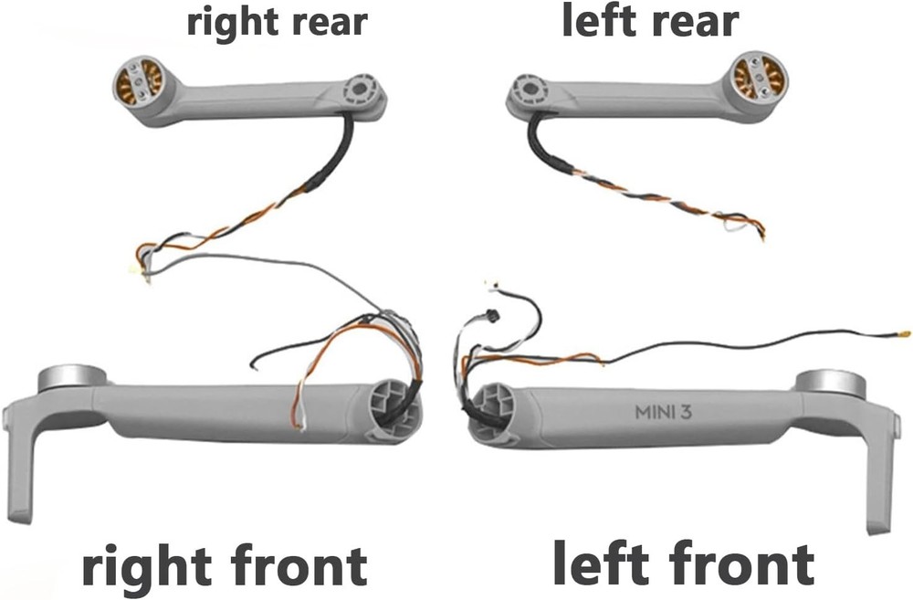 Arm Motor Replacement for DJI Mini 3 Drone - Back Left