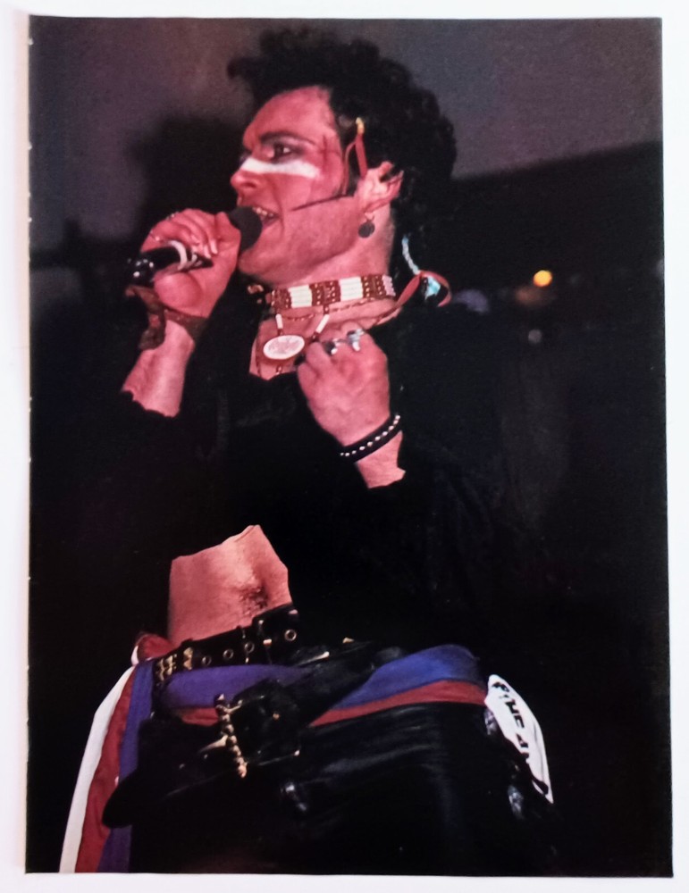 ADAM ANT LIVE~ORIG 1982 POSTER~VINTAGE FULL PAGE PRINT MAGAZINE PINUP CLIPPING