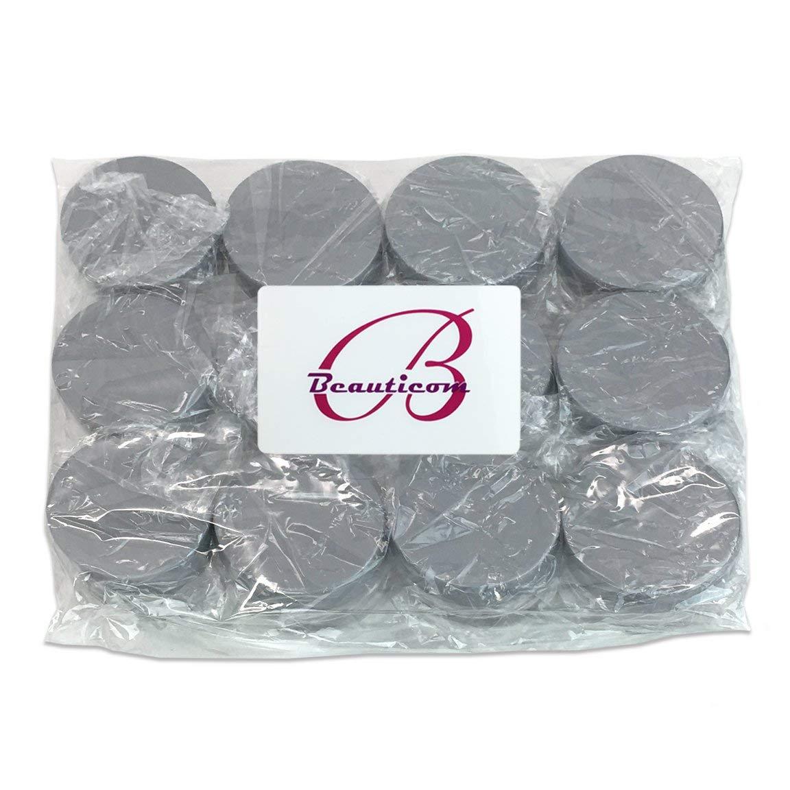 24 Pieces 20G/20ML Round Clear Cosmetic Cream Sample Jars Gray Lids BPA Free