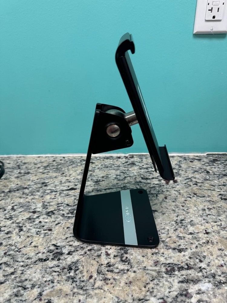 iPad holder, Swivel stand, magnetized base bottom for secure attachment