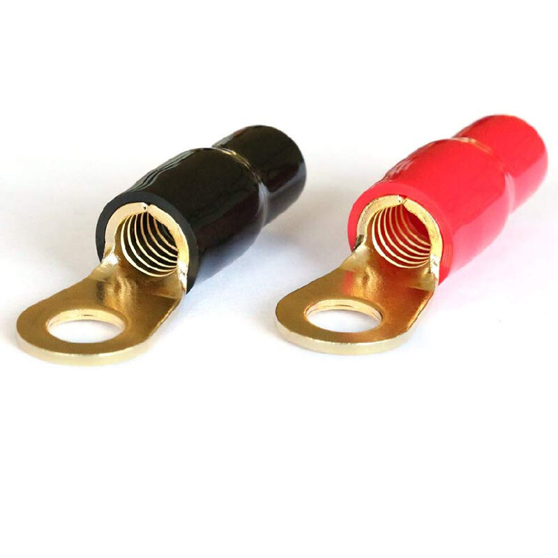 6PCS 8GA terminal O Connector Hifi Speaker Cable Plug