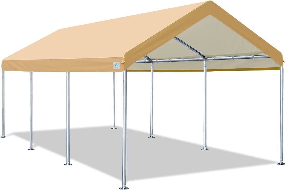 10x20 Adjustable Carport Heavy Duty Outdoor Canopy Shelter Garage Storage Shed