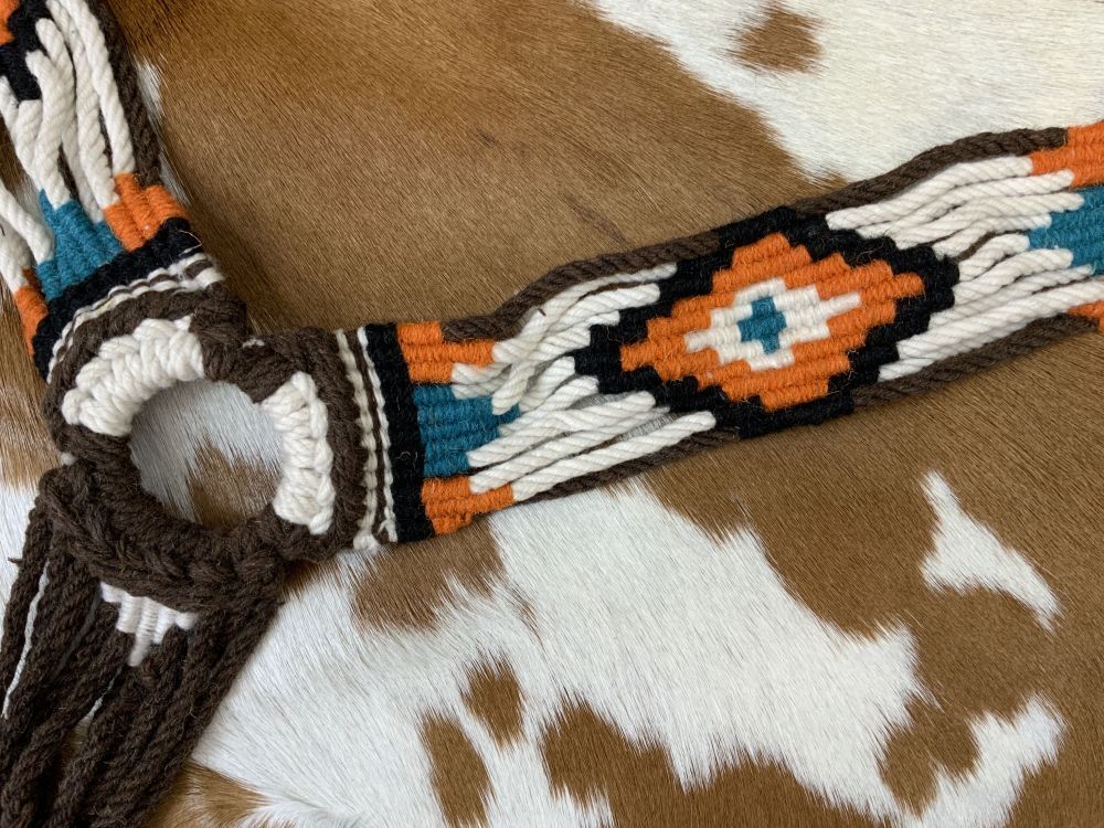 Showman Wool String Breast Collar with Navajo Design! NEW!