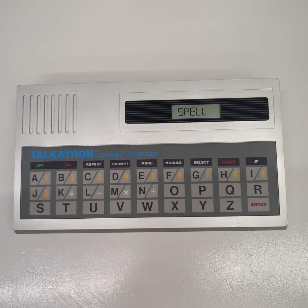 Vintage Sears Talkatron Learning Computer Talking Math Spelling Tiger 1985