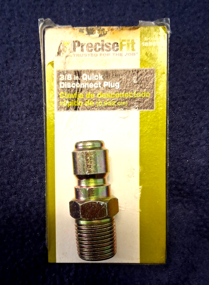 Precise Fit 3/8" Quick Disconnect Plug Item# 189524