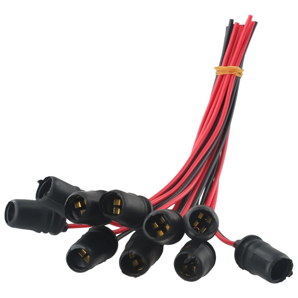 Connector Holder 10mm Led 10pcs Base Extension Car Light Bulb Rubber Socket
