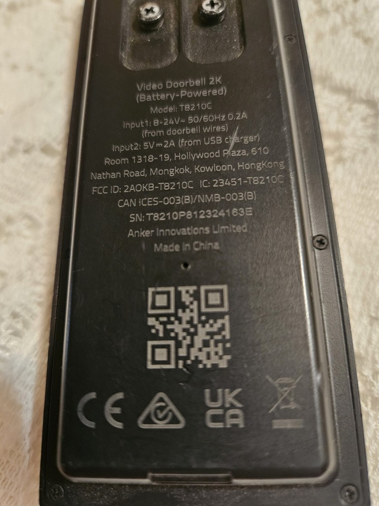 Eufy Security Camera Without Mounting Bracket For Parts Only