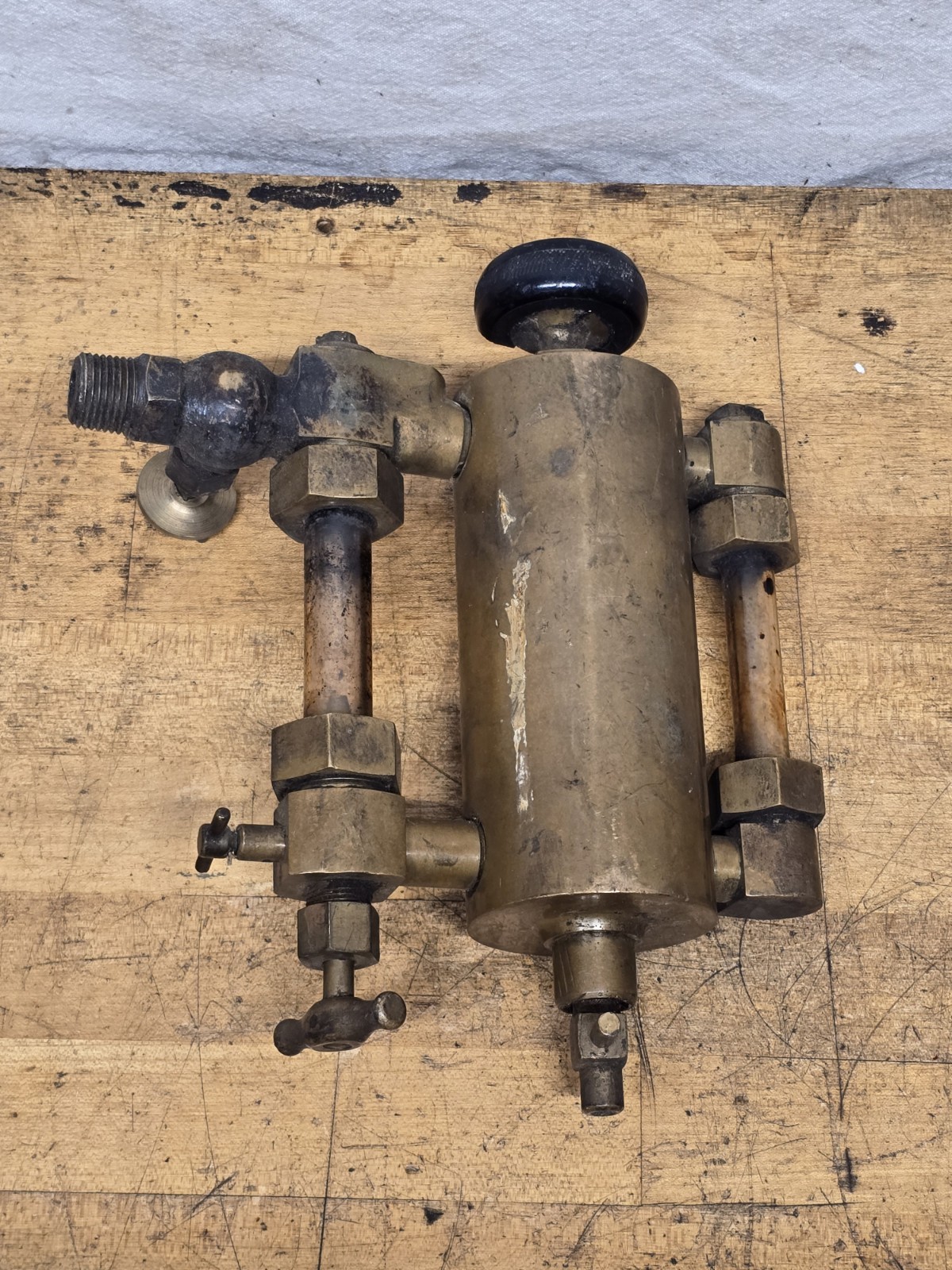 Antique Brass Lunkenheimer Senior Lubricator Oiler Hit Miss Steam Engine