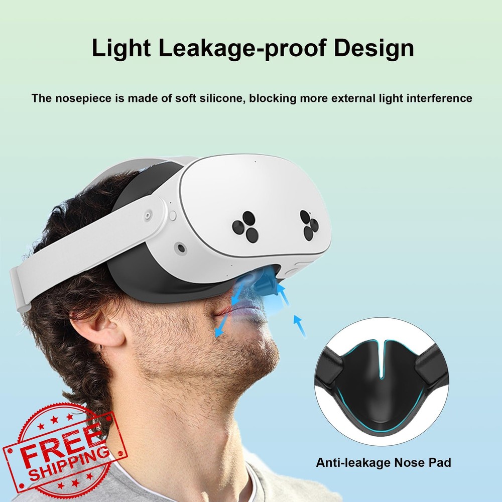 DTianSir Quest 3S VR Facial Interface Set Nose Pad Foam Replacement