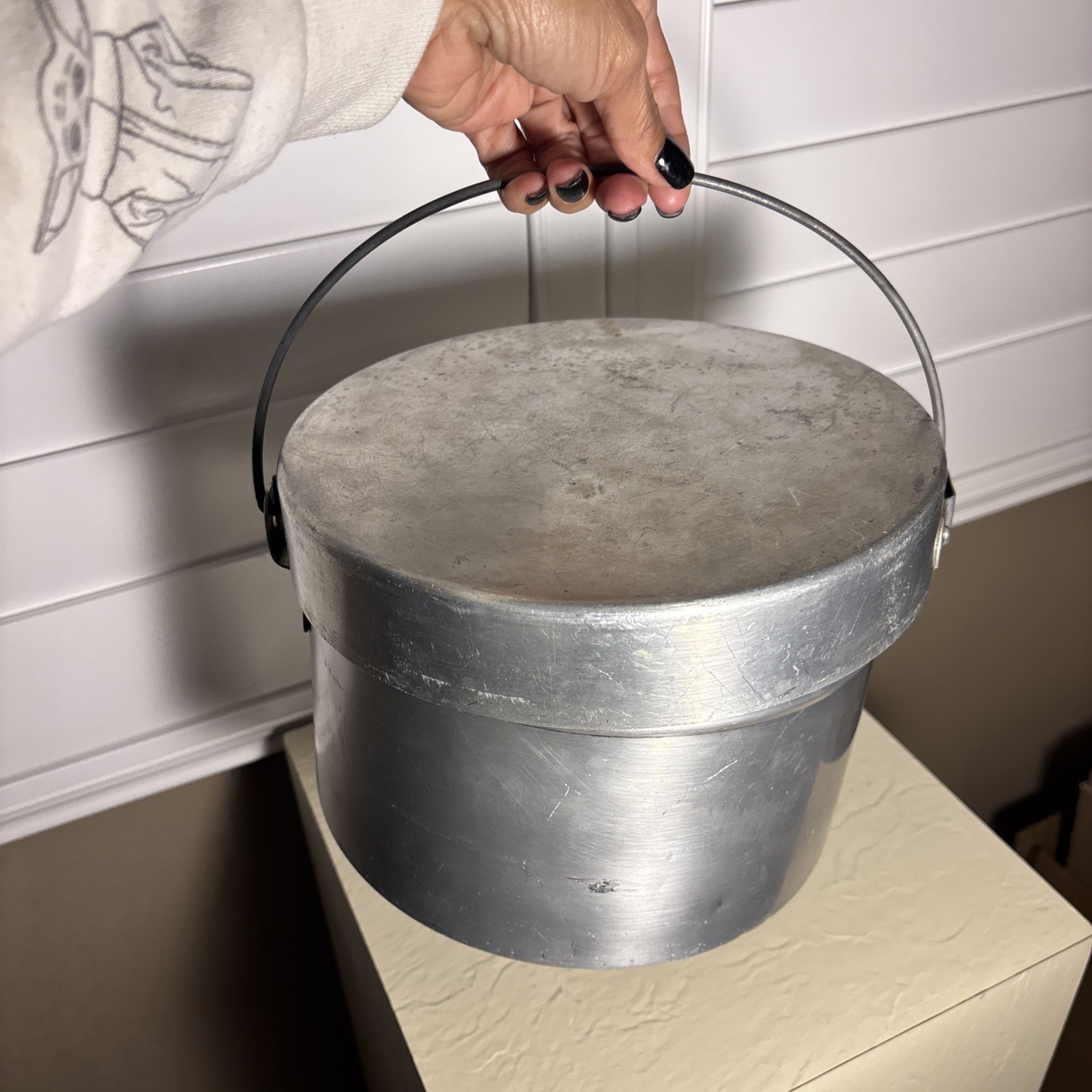 Vintage Aluminum Nesting Camping Mess Set Cooking Pots Plates Cups Set 4 Japan