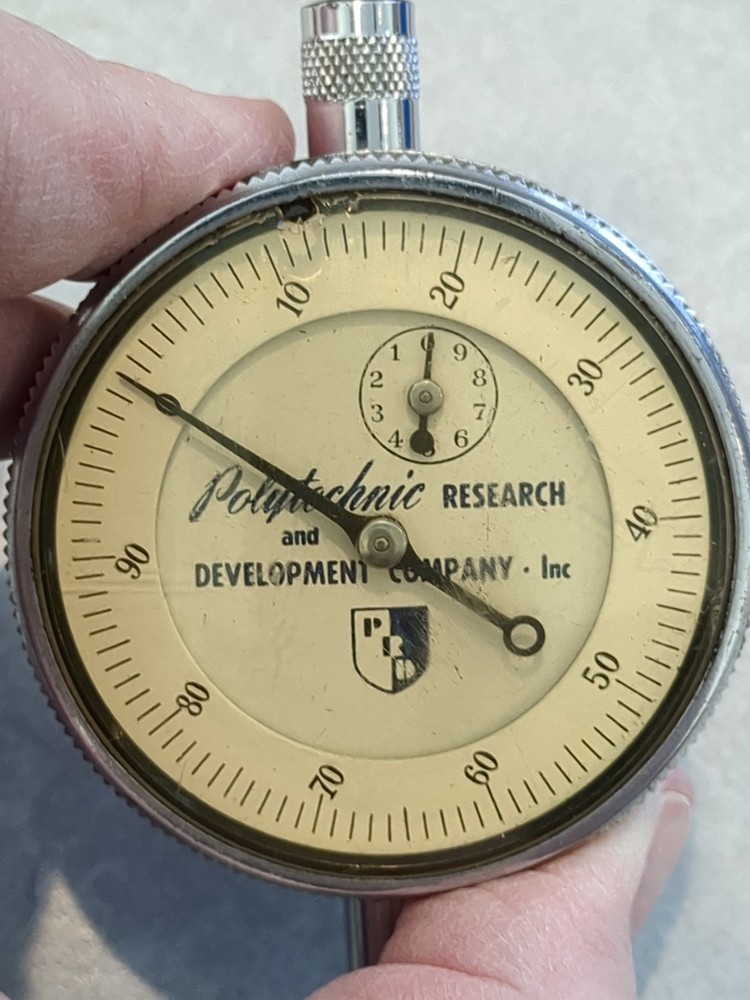 Vtg PRD Dial Indicator Gauge Machinist Tool Polytechnic Research & Development