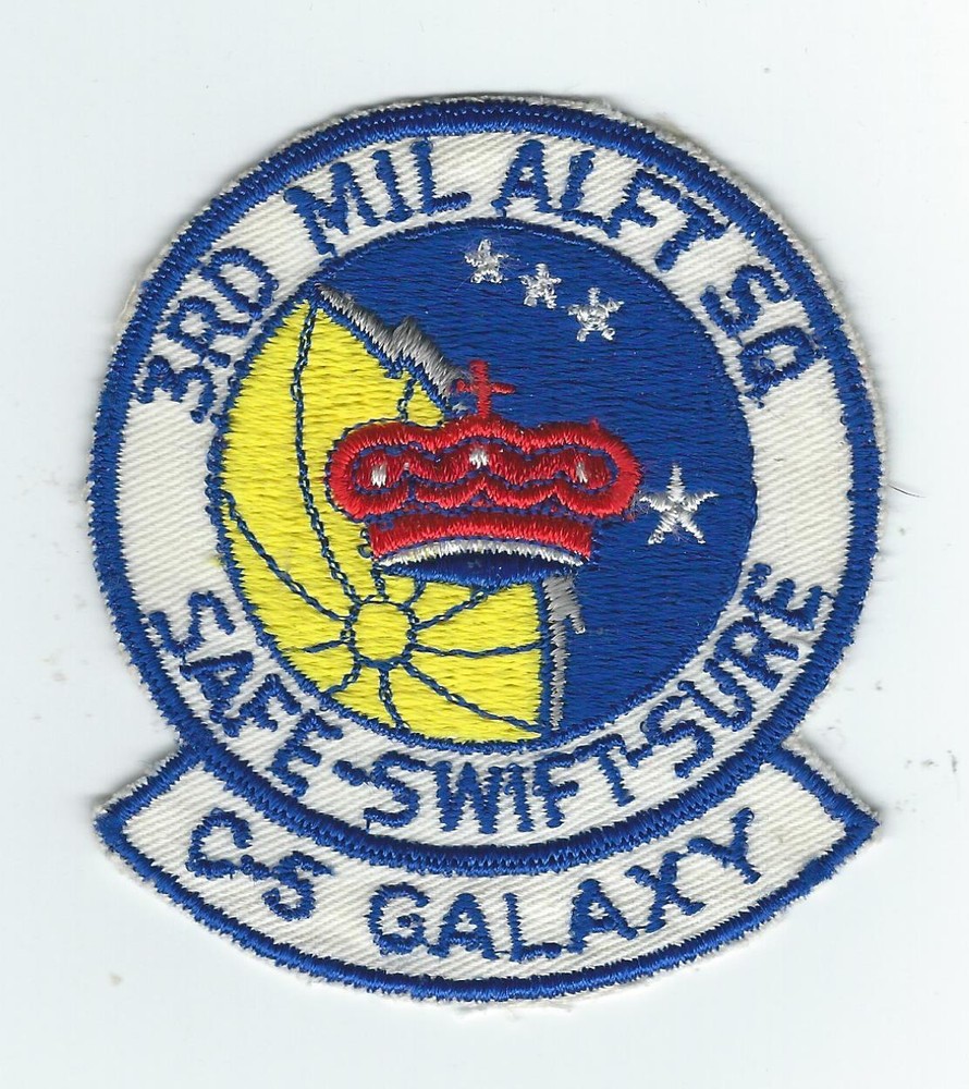 1970s 3rd MILITARY AIRLIFT SQUADRON "C-5 GALAXY" patch