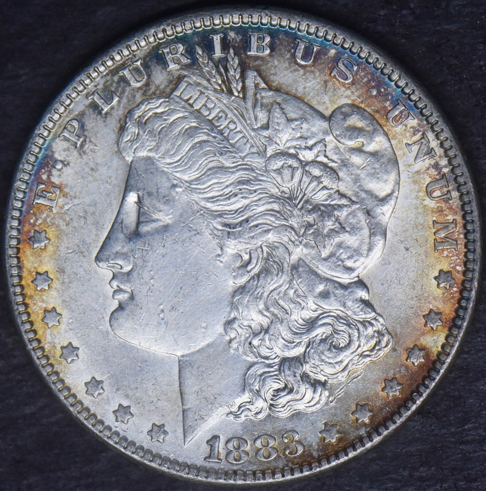 1883 Morgan Silver Dollar Toned - ✪COINGIANTS✪