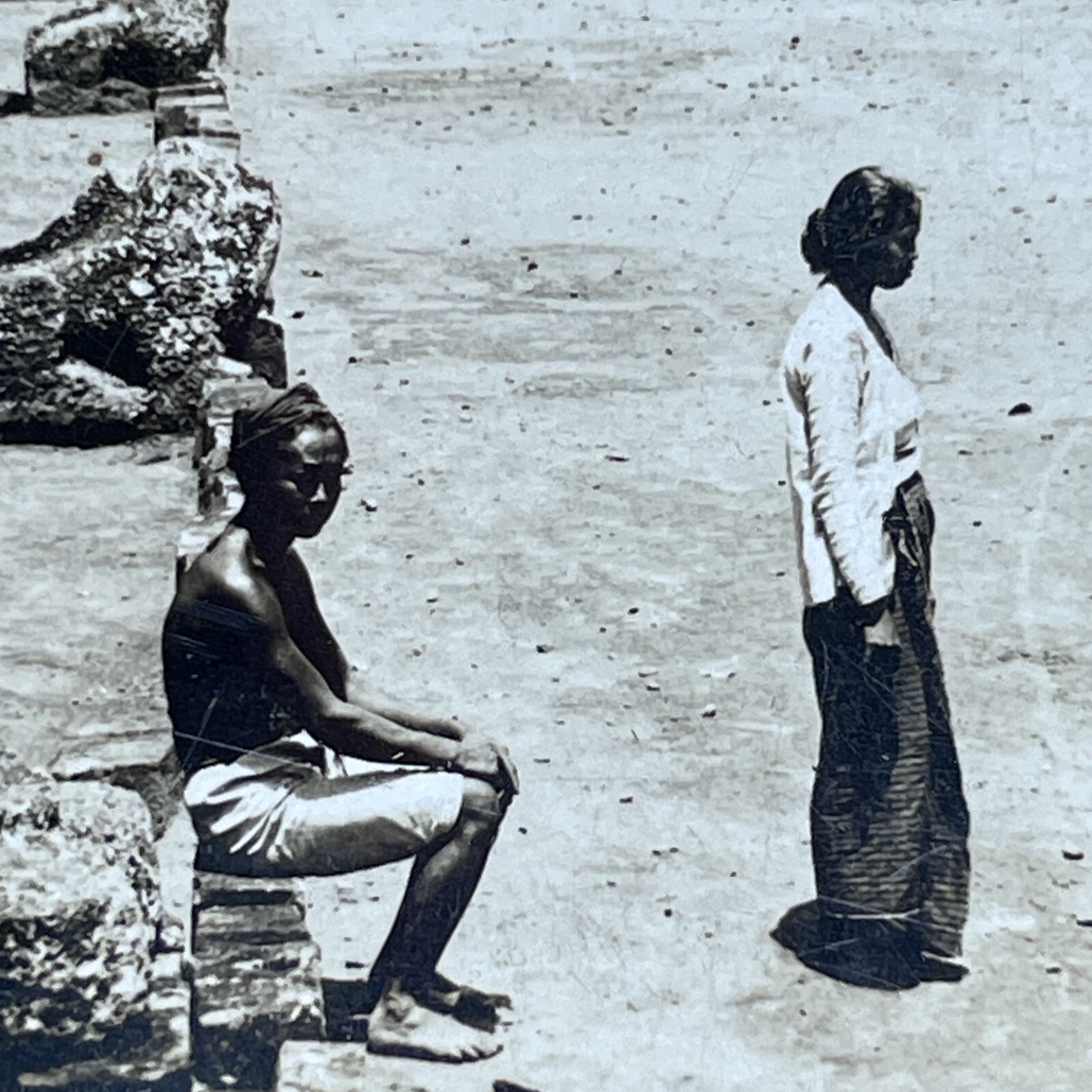 Antique 1910s Borobudur Temple Mageland Indonesia Stereoview Photo Card P2017