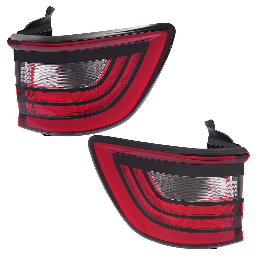 2Pc Tail Light Set For 2014-2022 Dodge Durango Left and Right Outer Tail Lamp