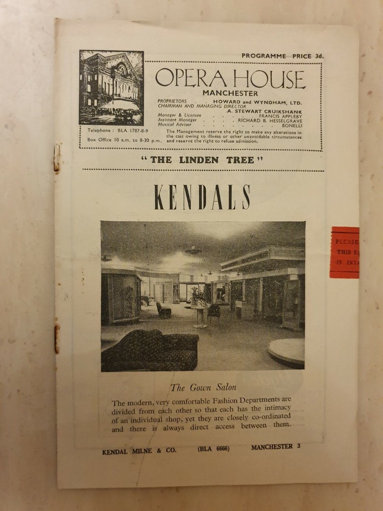 1948 THE LINDEN TREE - HERBERT LOMAS JULIET MANSEL ANTHONY SHARP MAVIS WALKER