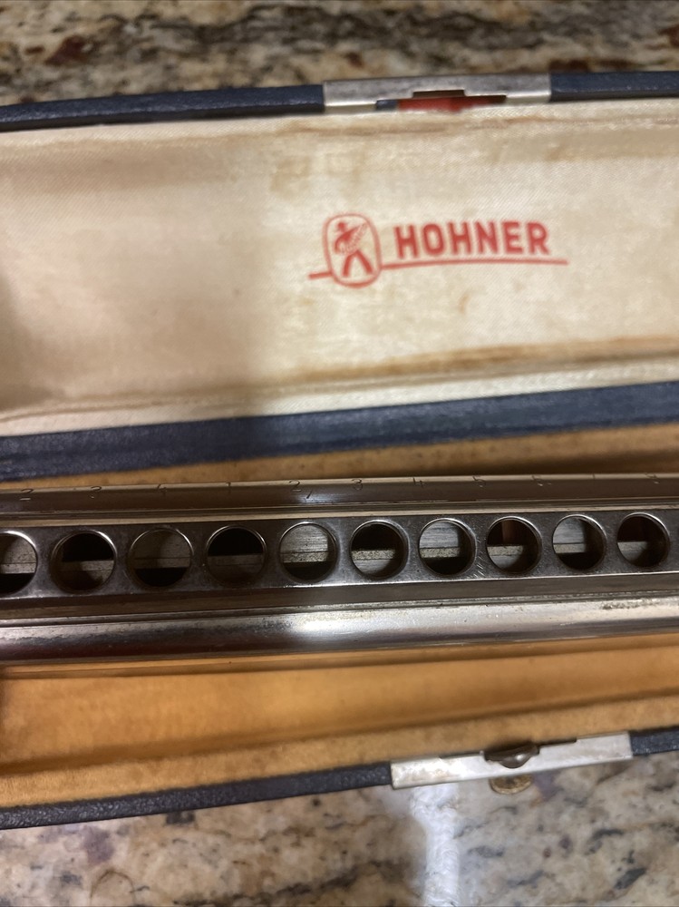 M Hohner Professional 64Chromonica 4 Chromatic Octaves Harmonica In Case