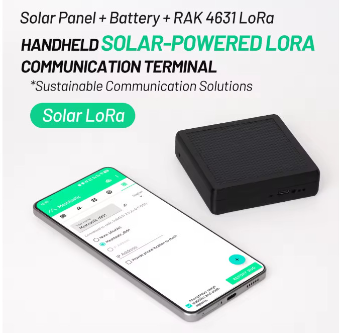 ST1 Solar Node RAK LoRa Mesh Solar Powered RAK4631 Dev-Board Solar LoRa Wireless