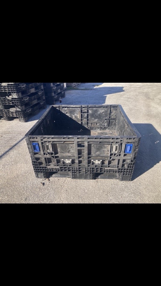Collapsible Bulk Container - 48" x 45" x 25" - Transport, Tote, Bin, Storage