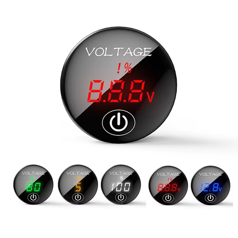 Volt Gauge Meter Voltage LED Digital Display DC 5V-48V Car SUV Panel Voltmeter
