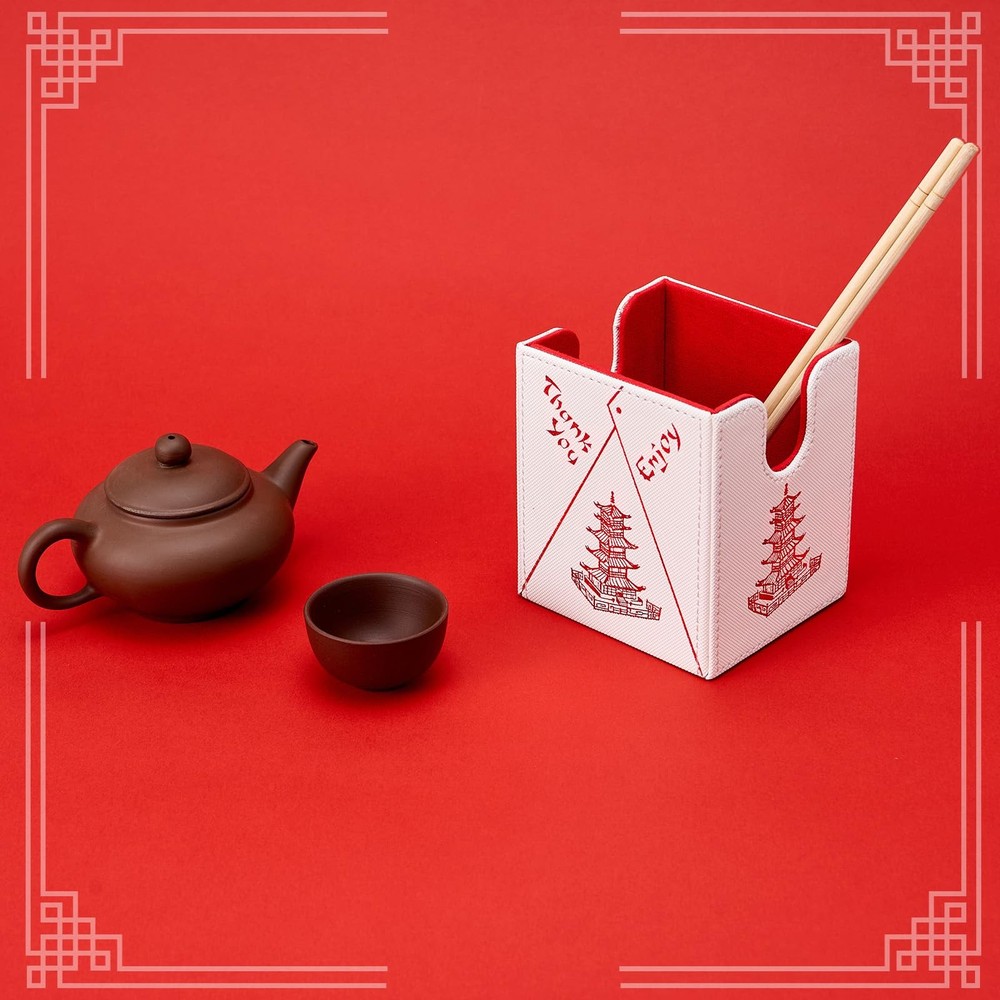 Venssu Chinese Takeout MTG Deck Box, Commander Deck Case Fits 100