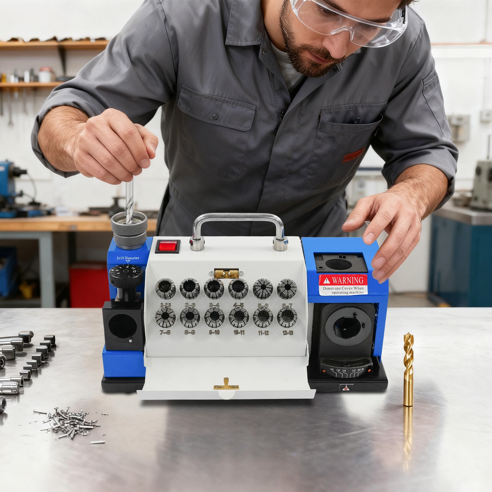 Drill Bit Sharpener Drill Bit Grinding Machine Electric Drill Bit Sharpener 220V