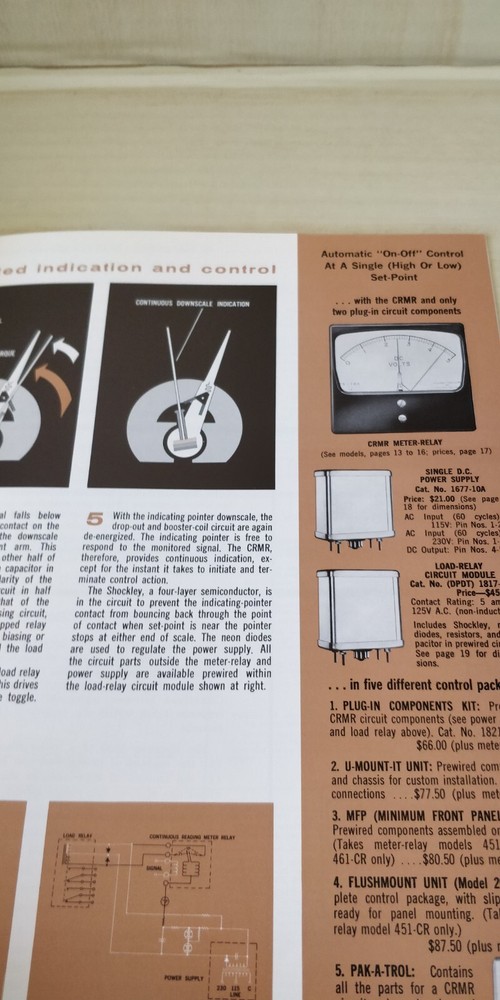 1961 ~ API ~Meter Relays ~ Sales Brochure / Catalog