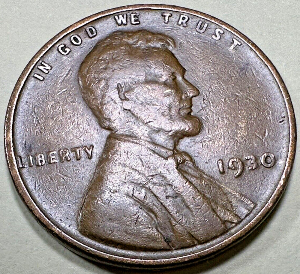 1930 1C BN Lincoln Cent WHEAT PENNY 5351N