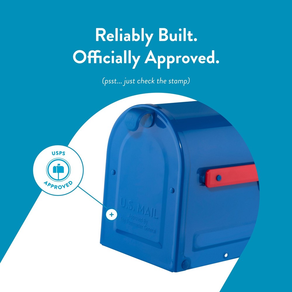 7600BE MB1 Mailbox, Medium, Blue