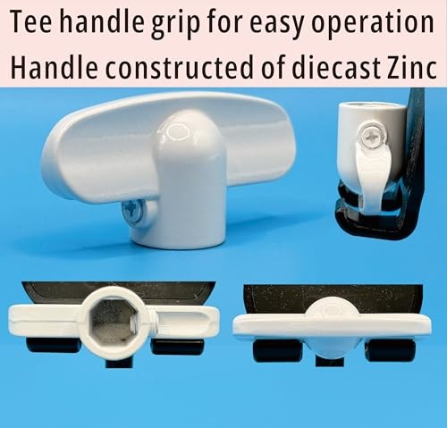 Universal Window Operator Tee Handle,Casement Window Crank Handles, H Pack of 2