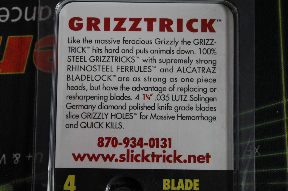Grizz Trick Replacement Blades - 100gr - 1 1/4"