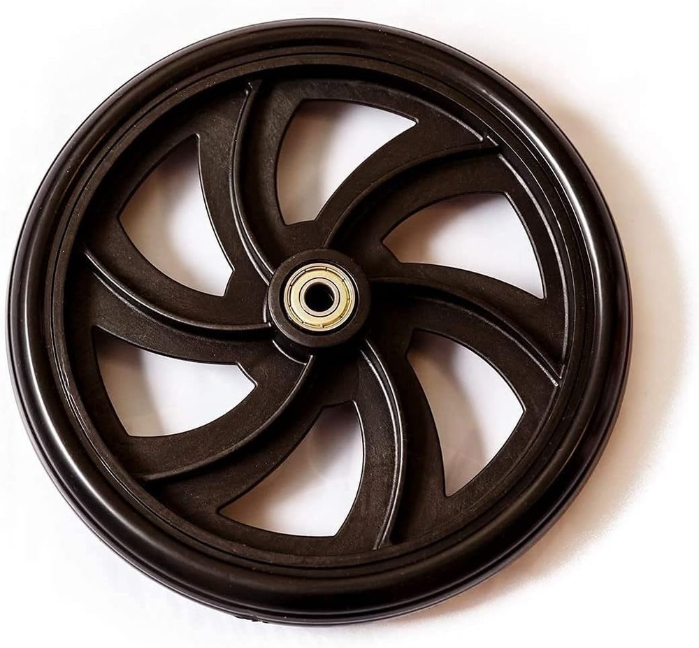 Walker Rollator Replacement 7.5" Wheels, Black, 1pcs, Rear