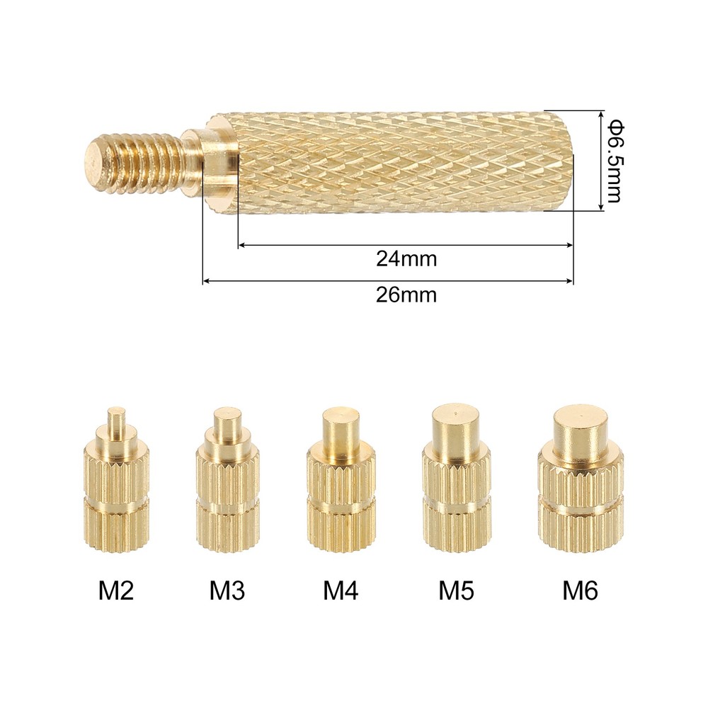 300pcs M2 M3 M4 M5 M6 Metric Threaded Inserts with Heat Set Insert Tips