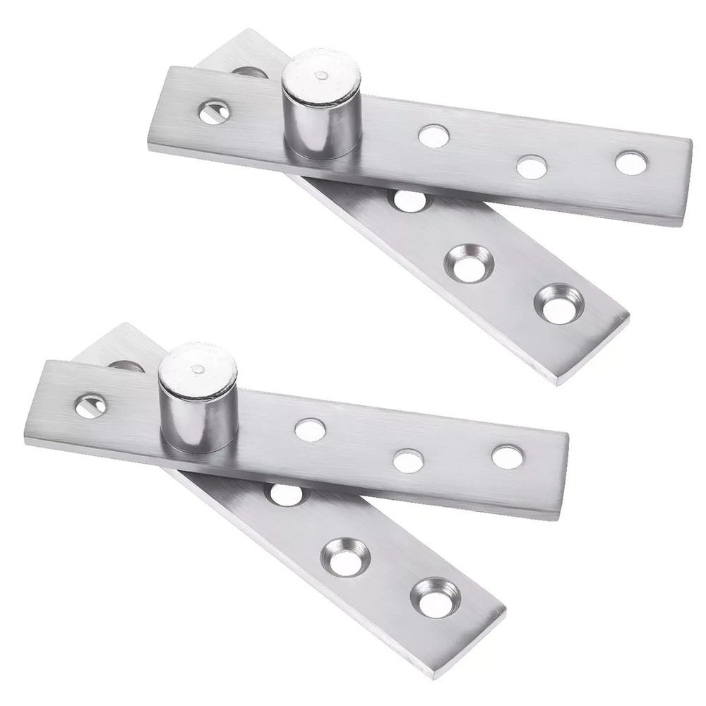 2 Pack Door Pivot Hinge 180°Rotation Hidden Door Hinge Concealing Door Hinge ...