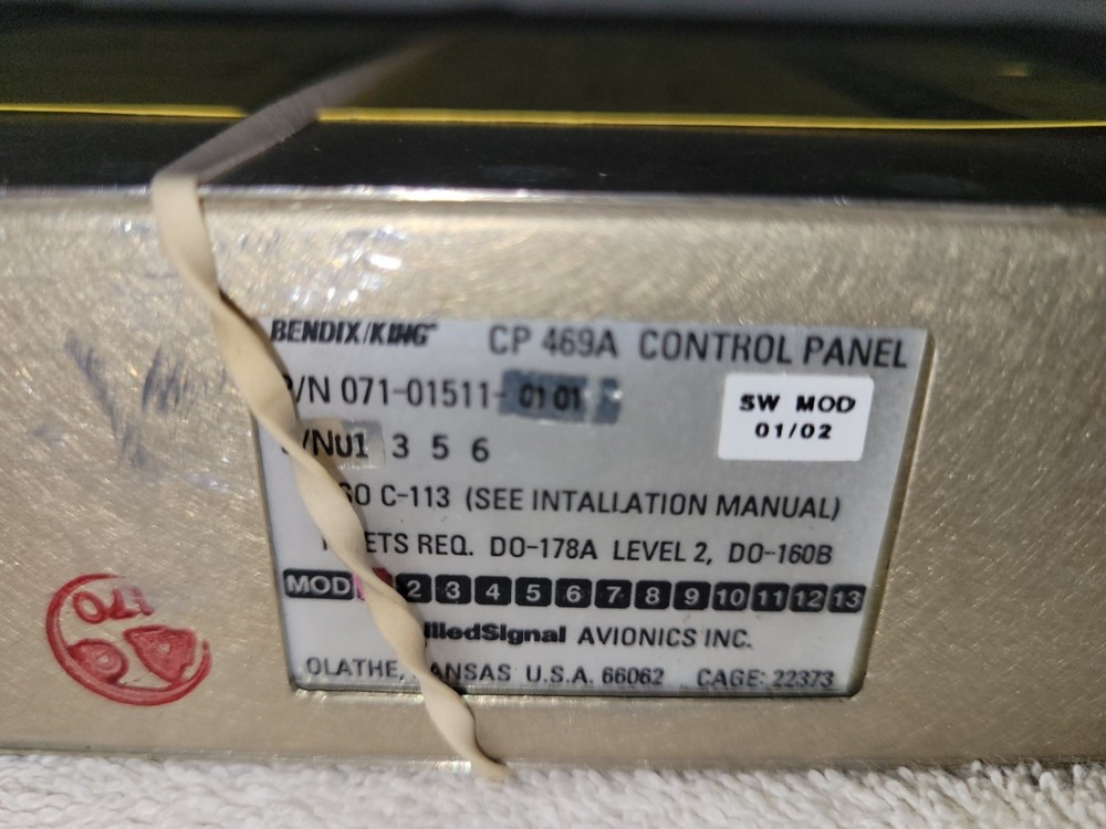 071-01511-0101 - Control Panel CP469A - Used
