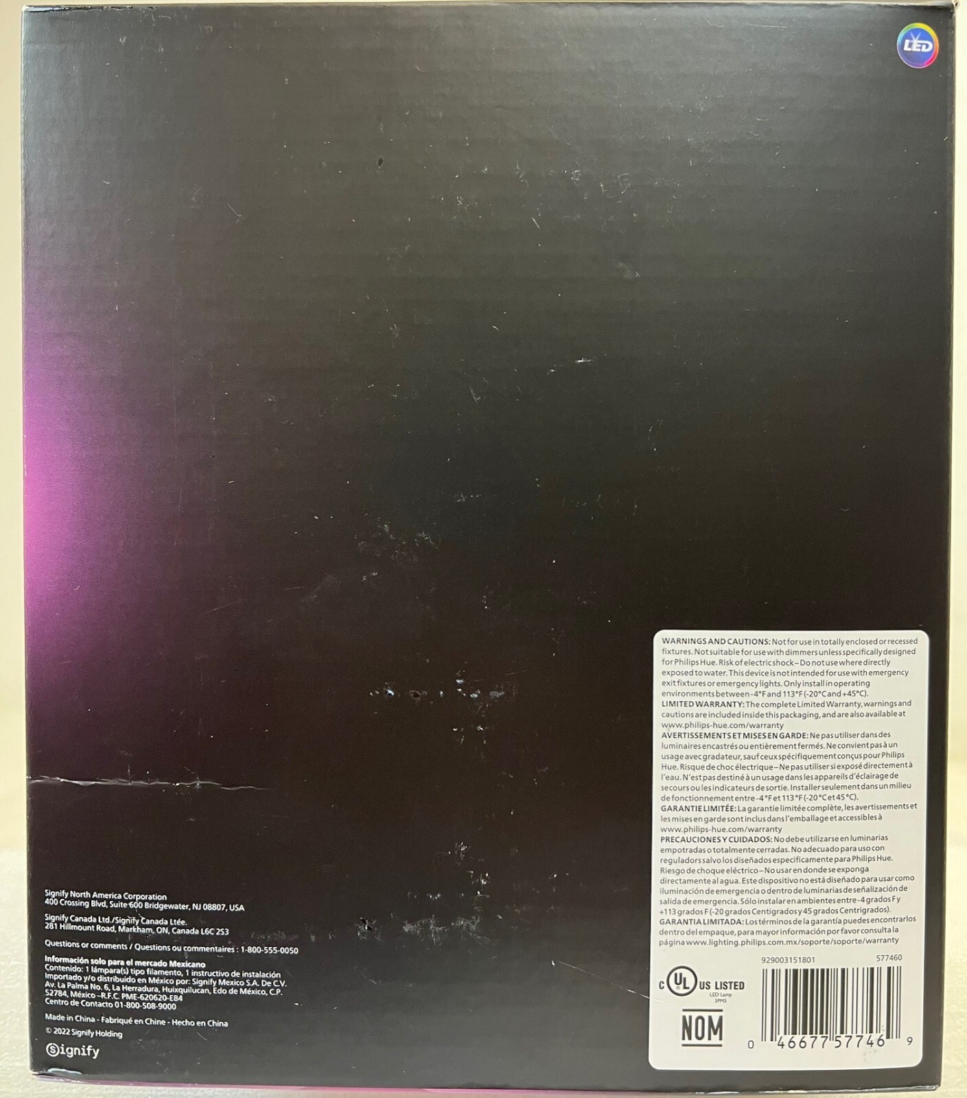 Philips Hue Lightguide Ellipse Smart LED Bulb- Color Changing Light-577460